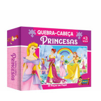JOGO QUEBRA CABEÇA CARTAO 35PÇS PRINCESAS 4621